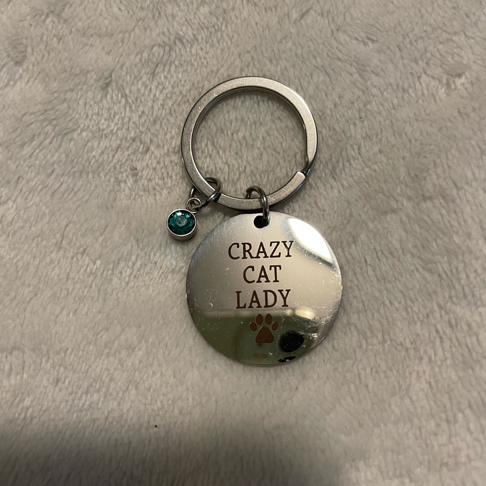 Chic Silver Cat Lover Keychain - Picture 5 of 6